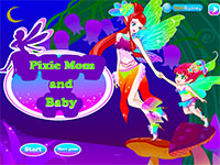 Гра Одягалки Мама і донька феї