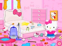Гра Хелло Кітті прибирання