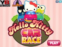 Гра Хелло Кітті - гонки на машинах