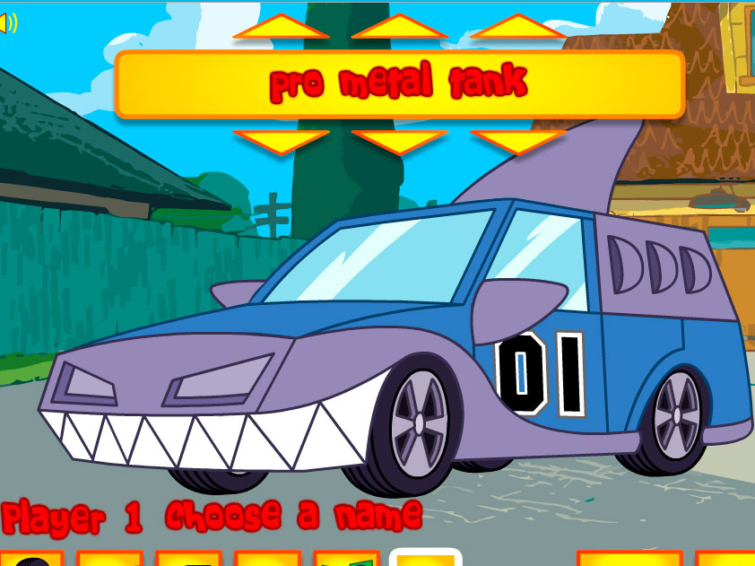 Гра Фінес і Ферб гонки