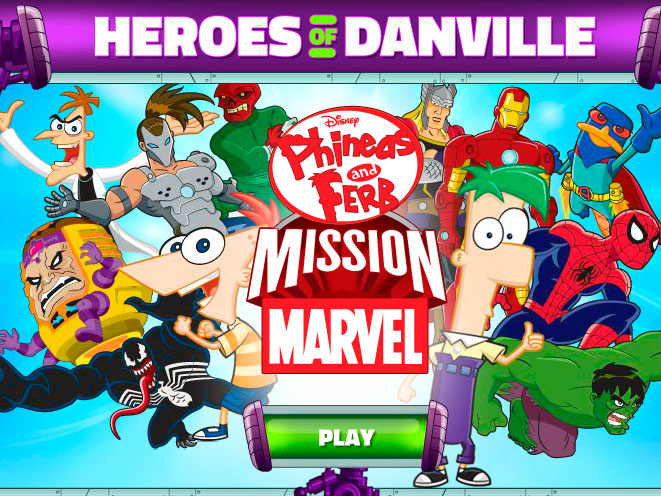 Гра Фітнес і Ферб місія Марвел