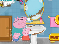 Гра Свинка Пеппа прибирання