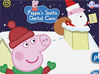 Гра Свинка Пеппа і догляд за зубами Санти