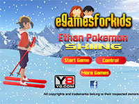 Гра Гірські лижі з покемонами