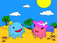 Гра Розмальовка Літо для дітей