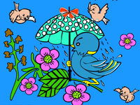 Гра Розмальовка Жар птиця для дітей