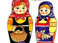 Гра Розмальовка для дітей Матрьошка