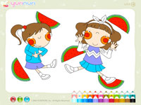 Гра Розмальовка для дітей Кавун