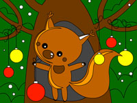 Гра Розмальовка для дітей Білка