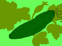 Гра Розмальовка для дітей Огірок