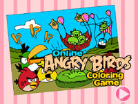 Гра Онлайн розмальовки Енгрі Бердс безкоштовно