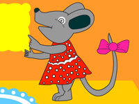 Гра Розмальовка для дітей Мишка