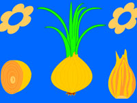 Гра Розмальовка цибулю для дітей