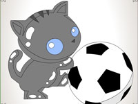 Гра Розмальовка для дітей М'яч