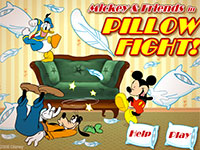 Гра Міккі Маус бій подушками